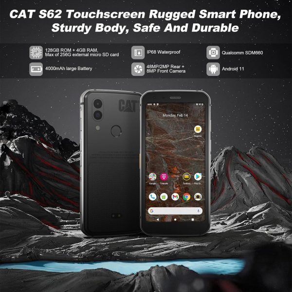 CAT S62 Rugged Cell Phone Unlocked (128GB, 4GB) - Image 9