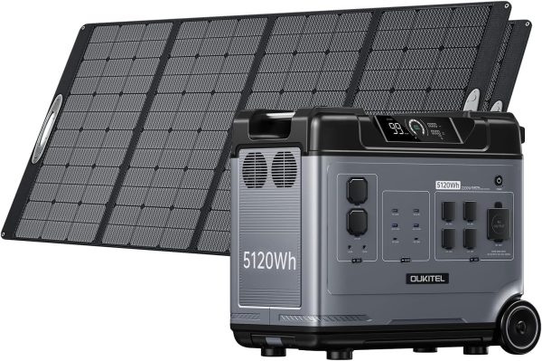 OUKITEL P5000 Solar Generator w 2x400w panels